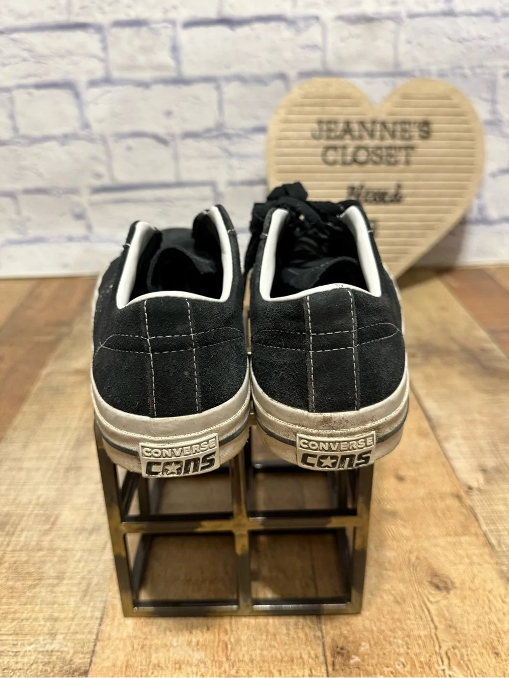 Converse CONS Unisex One Star Pro Ox Skate Shoes 171327C Black/White